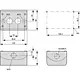 Eaton M22-I2-M1 drukknopkast compleet 2-voudig 2x maak- 2x verbreekcontact knop rood/groen IP67/IP69