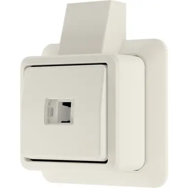 JUNG 631 A SM opbouw impulsdrukker 1-polig maakcontact AP600 creme
