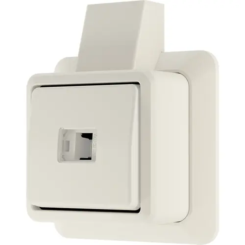 JUNG 631 A SM opbouw impulsdrukker 1-polig maakcontact AP600 creme