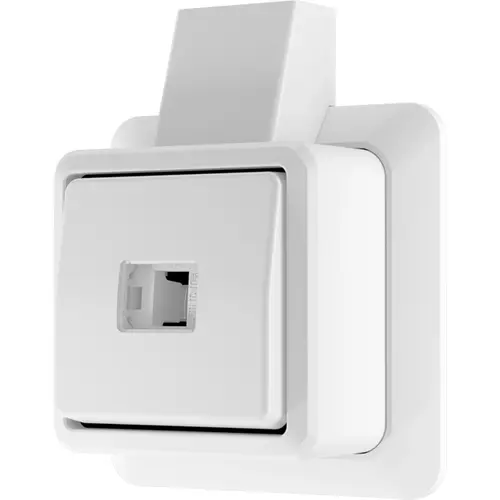 JUNG 631 A SM WW opbouw impulsdrukker 1-polig maakcontact AP600 alpine wit