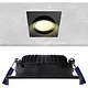 EcoDim ED-10026 LED-inbouwspot dimbaar kleine inbouwdiepte dim to warm vierkant zwart
