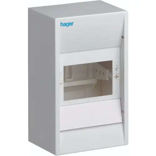 Hager GD104A miniverdeler 4-modulen 1xPE 110x180mm wit IP30