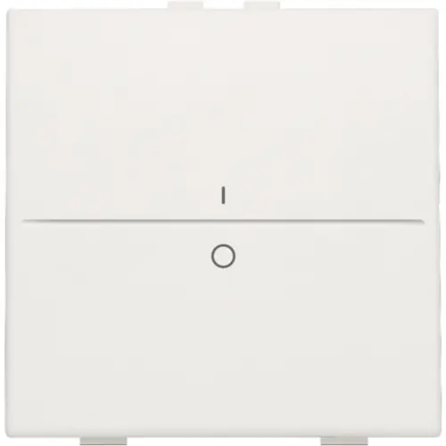 Niko 101-00002 enkelvoudige toets met opdruk 1-0 voor draadloze schakelaar met twee toetsen white