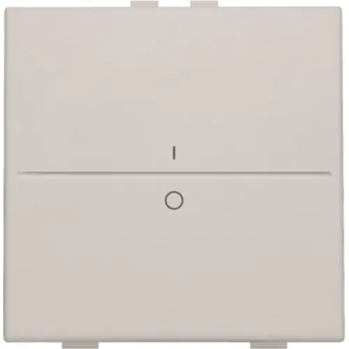 Niko 102-00002 enkelvoudige toets met opdruk 1-0 voor draadloze schakelaar met twee toetsen light grey