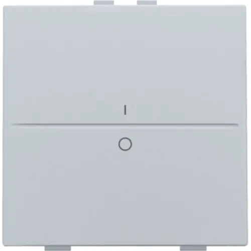 Niko 121-00002 enkelvoudige toets met opdruk 1-0 voor draadloze schakelaar met twee toetsen sterling coated