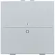 Niko 121-00002 enkelvoudige toets met opdruk 1-0 voor draadloze schakelaar met twee toetsen sterling coated