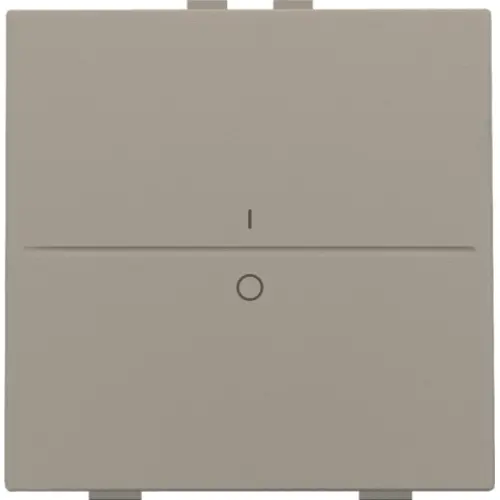Niko 123-00002 enkelvoudige toets met opdruk 1-0 voor draadloze schakelaar met twee toetsen bronze coated