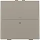 Niko 123-00002 enkelvoudige toets met opdruk 1-0 voor draadloze schakelaar met twee toetsen bronze coated