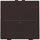 Niko 124-00002 enkelvoudige toets met opdruk 1-0 voor draadloze schakelaar met twee toetsen dark brown coated