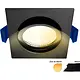 EcoDim ED-10026 LED-inbouwspot vierkant dim-to-warm dimbaar zaagmaat 75mm inbouwdiepte 23mm IP54 zwart