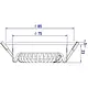 EcoDim ED-10026 LED-inbouwspot vierkant dim-to-warm dimbaar zaagmaat 75mm inbouwdiepte 23mm IP54 zwart