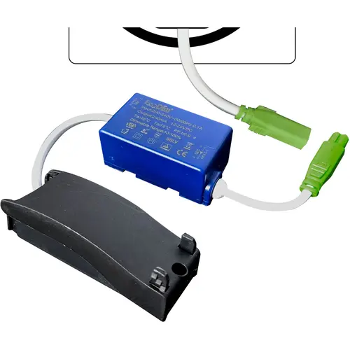 EcoDim ED-10026 LED-inbouwspot vierkant dim-to-warm dimbaar zaagmaat 75mm inbouwdiepte 23mm IP54 zwart