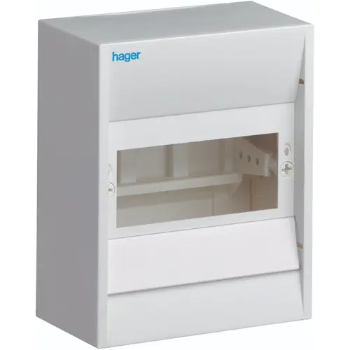 Hager GD106A opbouwverdeler 180x146x82mm 1-rij 6-modulen IP30