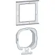 Hager Berker WAA1101 transparante afdichtingsset voor wandcontactdozen/centraaldelen serie A1/A8/C1/C8
