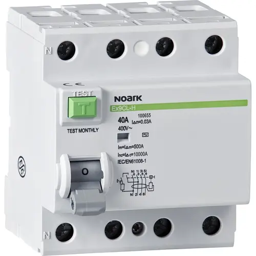 Noark EX9CL-100 4P 80A A 3 aardlekschakelaar 80A 4-polig 300mA Klasse-A