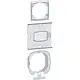 Hager Berker WAA1102 transparante afdichtingsset voor schakelaar/pulsdrukker serie A1/A8/C1/C8