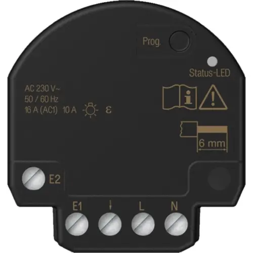 JUNG BT S1 B2 U HOME schakelactor 1-voudig mini met 2 binaire ingangen