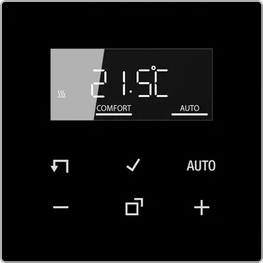 JUNG BT LS 1791 SW HOME bedieningselement met display voor kamerthermostaat LS990 zwart glans