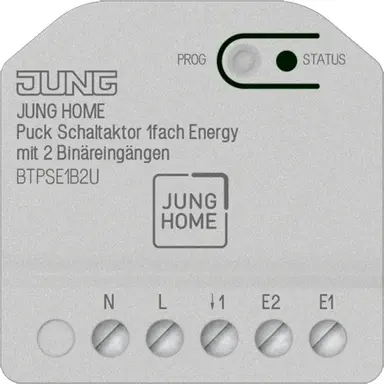 JUNG BT P SE1 B2 U HOME Puck schakelactor 1-voudig Energy met 2 binaire ingangen