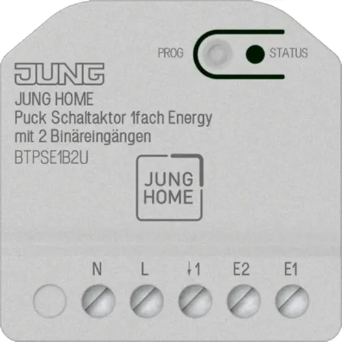JUNG BT P SE1 B2 U HOME Puck schakelactor 1-voudig Energy met 2 binaire ingangen