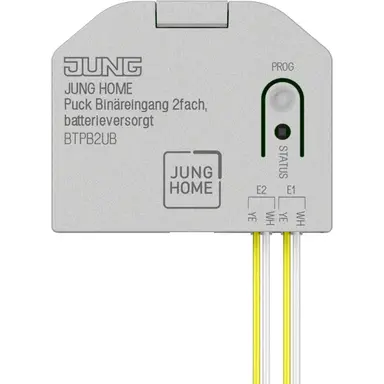 JUNG BT P B2 U B HOME Puck binaire ingang 2-voudig batterijgevoed