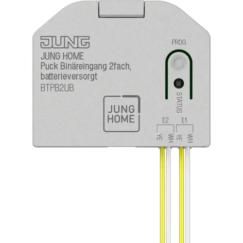 JUNG BT P B2 U B HOME Puck binaire ingang 2-voudig batterijgevoed