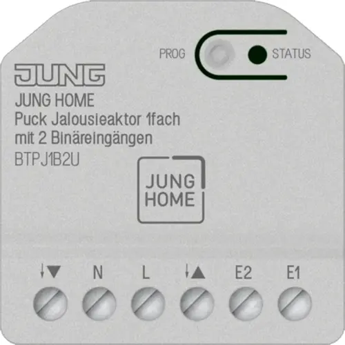 JUNG BT P J1 B2 U HOME Puck jaloezieactor 1-voudig met 2 binaire ingangen