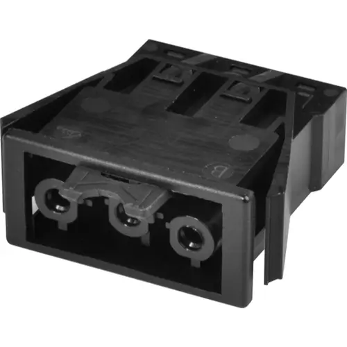Adels AC 166 GEBU/ 3 ZW contrastekker female 3-polig zwart - set van 10 stuks
