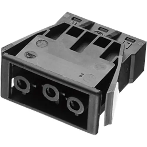 Adels AC 166 GEST/3 ZW stekker male 3-polig zwart - set van 10 stuks
