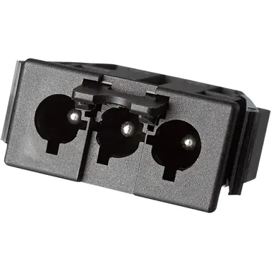 Adels AC 166 GEST/ 3 ZW stekker male 3-polig zwart - set van 10 stuks