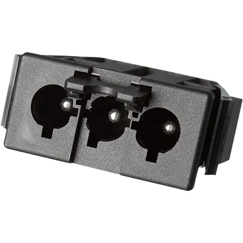 Adels AC 166 GEST/ 3 ZW stekker male 3-polig zwart - set van 10 stuks