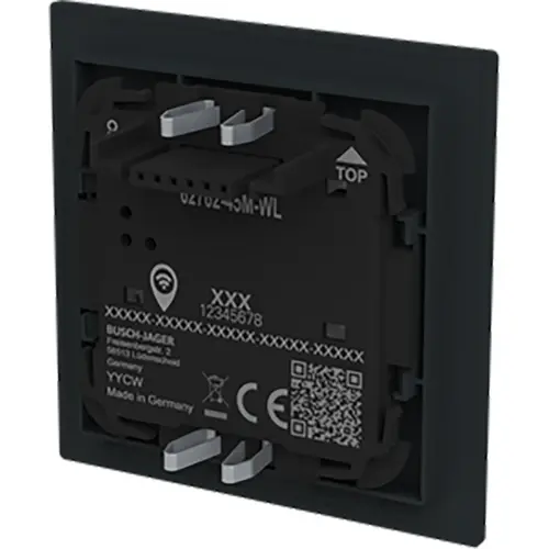 Busch-Jaeger 62762-45M-WL opzetstuk wachter 180 flex standaard-sensor met selectlens Art Linear zwart mat draadloos