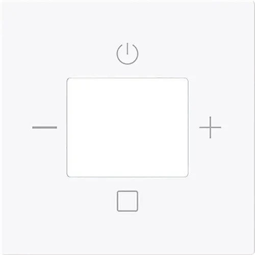 Busch-Jaeger 8252-44G-101 centraalplaat tbv digitale radio Art Linear studiowit glans