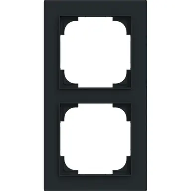 Busch-Jaeger 1722-45M afdekraam 2-voudig Art Linear zwart mat