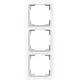 Busch-Jaeger 1723-44G afdekraam 3-voudig Art Linear studiowit glans