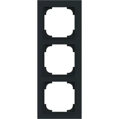 Busch-Jaeger 1723-45M afdekraam 3-voudig Art Linear zwart mat