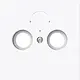 Busch-Jaeger 1743-44G centraalplaat antenne / COAX wandcontactdoos Art Linear studiowit glans