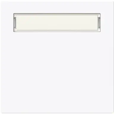 Busch-Jaeger 1764 N-44G schakelwip met tekstkader Art Linear studiowit glans