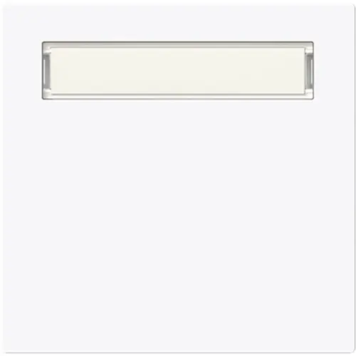 Busch-Jaeger 1764 N-44G schakelwip met tekstkader Art Linear studiowit glans