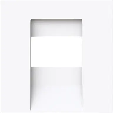 Busch-Jaeger 1766-44G centraalplaat USB / luidspreker Art Linear studiowit glans