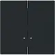 Busch-Jaeger 1785 K-45M schakelwip 2-voudig controlevenster Art Linear zwart mat