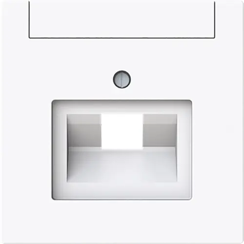 Busch-Jaeger 1803-44G centraalplaat RJ45 wandcontactdoos 1-voudig Art Linear studiowit glans