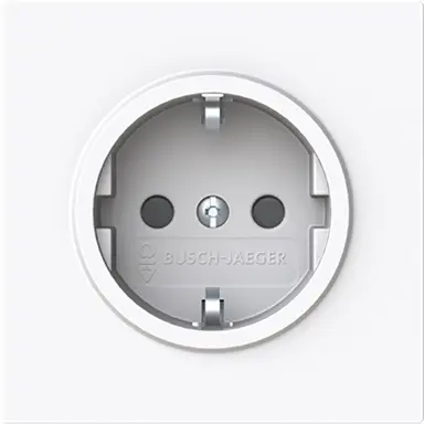 Busch-Jaeger 20 EUCB-44G wandcontactdoos randaarde Safety+ Art Linear studiowit glans