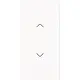 Busch-Jaeger 6232-20-44G bedieningswip links of rechts met pijlsymbolen tbv bedieningselement flex 2-voudig Art Linear studiowit glans