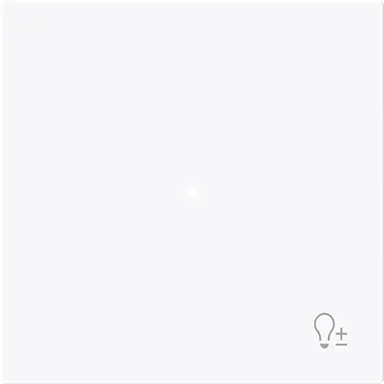 Busch-Jaeger 6234-10-44G bedieningswip 1-voudig met symbool dimmer tbv bedieningselement flex Art Linear studiowit glans