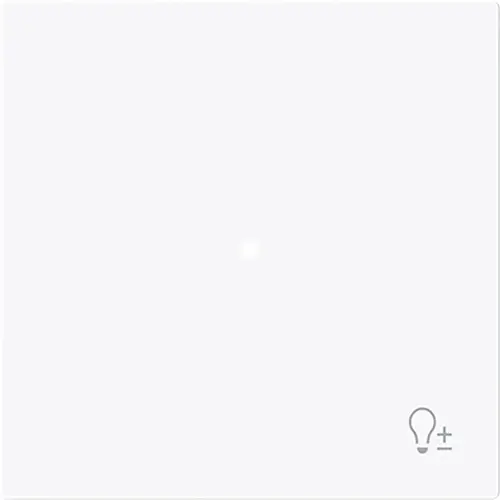 Busch-Jaeger 6234-10-44G bedieningswip 1-voudig met symbool dimmer tbv bedieningselement flex Art Linear studiowit glans