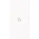 Busch-Jaeger 6234-21-44G bedieningswip links symbool dimmer tbv bedieningselement flex 2-voudig Art Linear studiowit glans