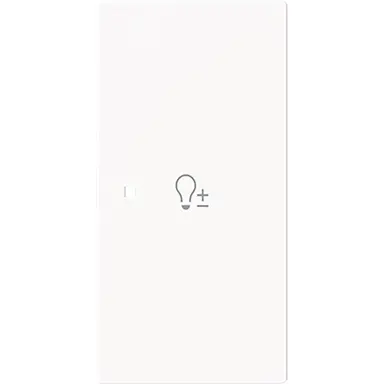 Busch-Jaeger 6234-22-44G bedieningswip rechts symbool dimmer tbv bedieningselement flex 2-voudig Art Linear studiowit glans