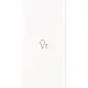 Busch-Jaeger 6234-22-44G bedieningswip rechts symbool dimmer tbv bedieningselement flex 2-voudig Art Linear studiowit glans