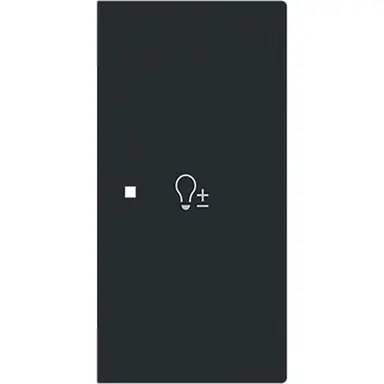 Busch-Jaeger 6234-22-45M bedieningswip rechts symbool dimmer tbv bedieningselement flex 2-voudig Art Linear zwart mat